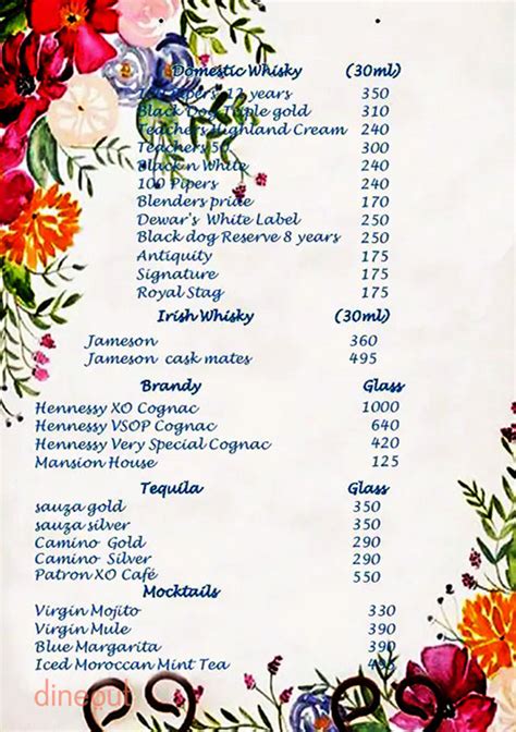 restaurante bohemians menu|Ambiance Banquet Restaurant